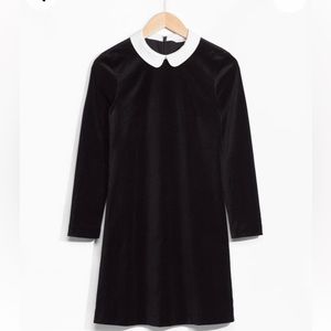 Other Stories black velvet dress size 2 Wednesday costume!